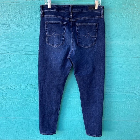 AG ANTHROPOLOGIE THE STEVIE HIGH RISE ANKLE JEANS DARK WASH SIZE 32 - Picture 11 of 11